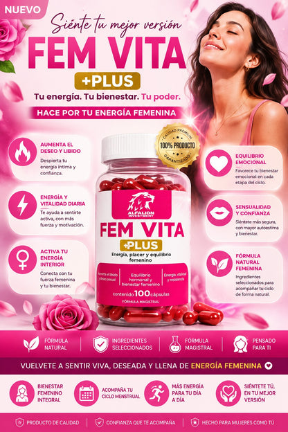 🌹 FEM VITA PLUS |Vitalidad, energía y bienestar femenino en cada etapa de tu ciclo