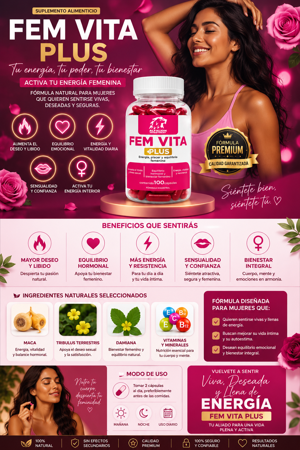 🌹 FEM VITA PLUS |Vitalidad, energía y bienestar femenino en cada etapa de tu ciclo