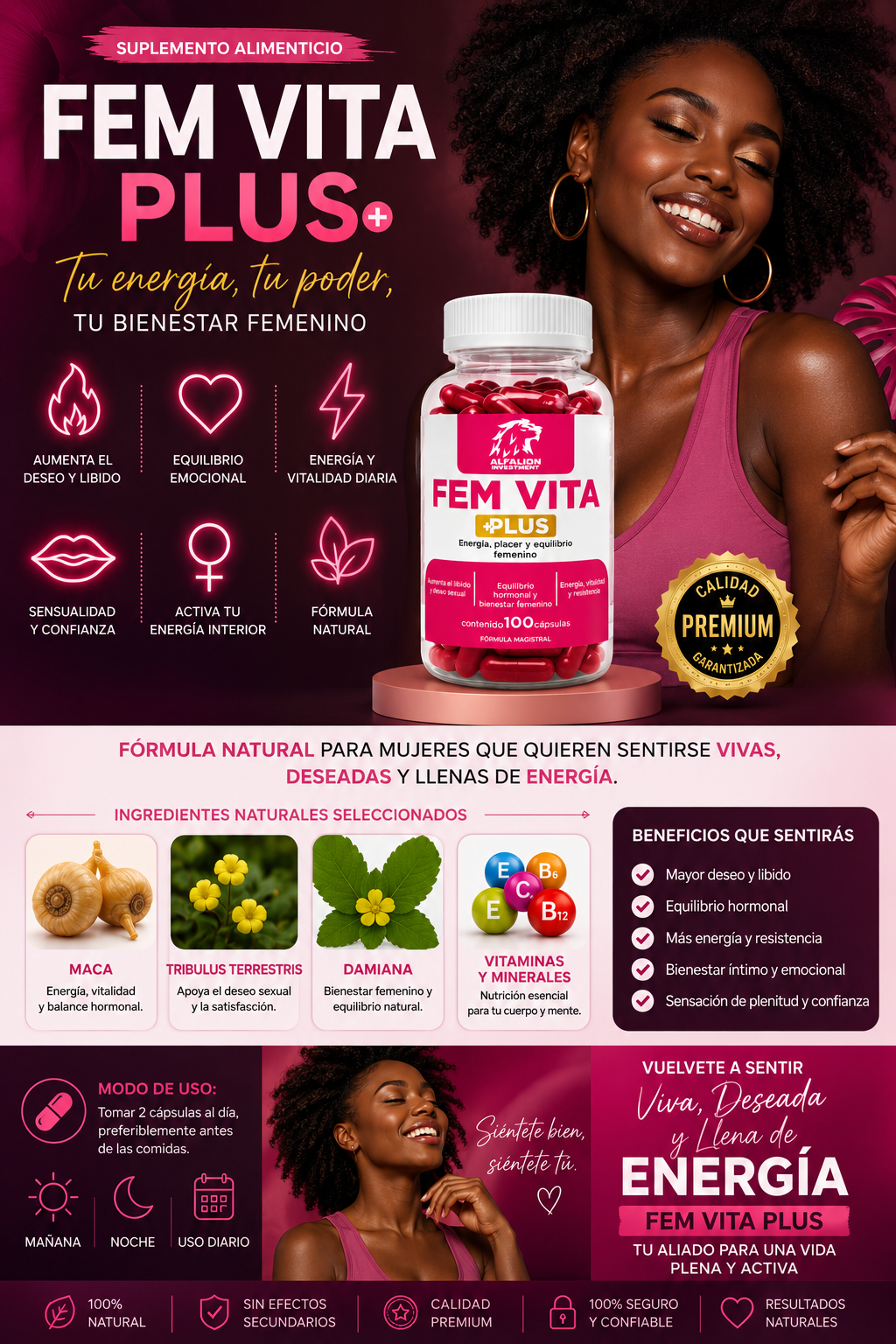 🌹 FEM VITA PLUS |Vitalidad, energía y bienestar femenino en cada etapa de tu ciclo