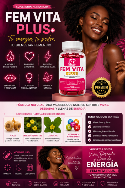🌹 FEM VITA PLUS |Vitalidad, energía y bienestar femenino en cada etapa de tu ciclo