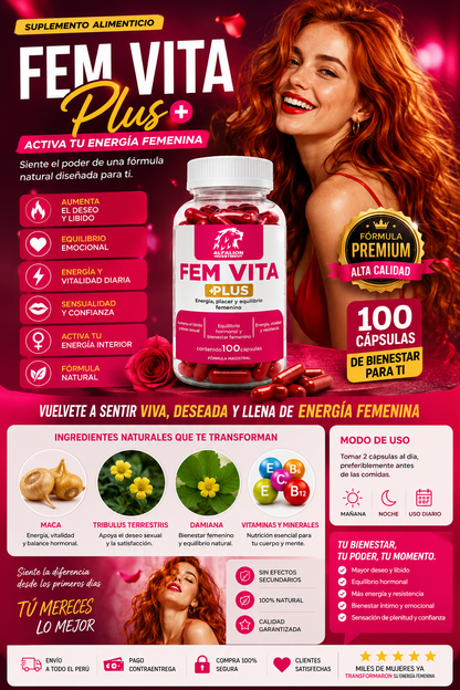 🌹 FEM VITA PLUS |Vitalidad, energía y bienestar femenino en cada etapa de tu ciclo