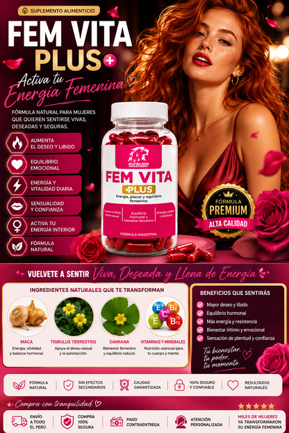 🌹 FEM VITA PLUS |Vitalidad, energía y bienestar femenino en cada etapa de tu ciclo