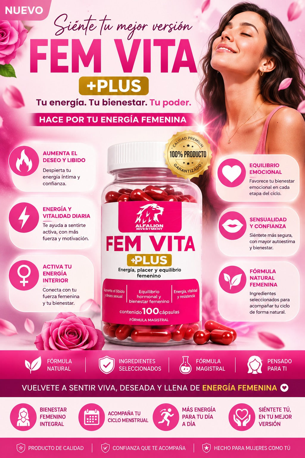 🌹 FEM VITA PLUS |Vitalidad, energía y bienestar femenino en cada etapa de tu ciclo