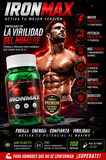 🦁 IRON MAX ALPHA FORCE — Confianza. Vitalidad. Masculinidad y Virilidad.