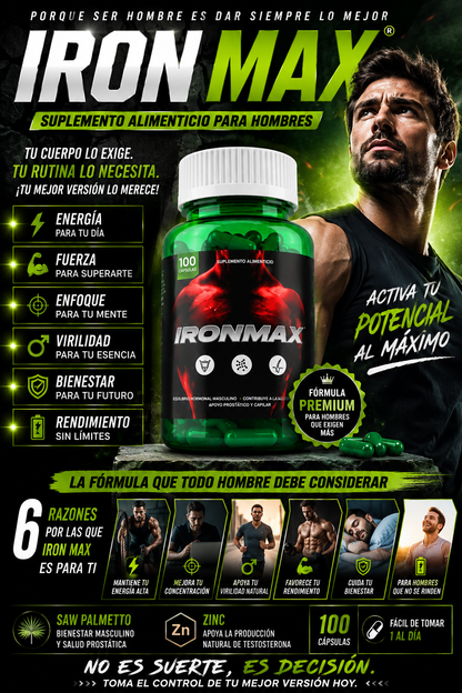 🦁 IRON MAX ALPHA FORCE — Confianza. Vitalidad. Masculinidad y Virilidad.
