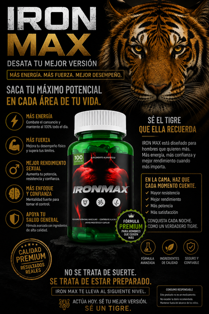 🦁 IRON MAX ALPHA FORCE — Confianza. Vitalidad. Masculinidad y Virilidad.