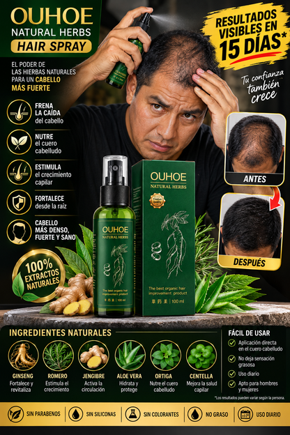 🌿💚 OUHOE — DESPIERTA LA FUERZA DE TU CABELLO ✨ NUTRE LA RAÍZ. FORTALECE TU CABELLO. DALE VIDA A CADA HEBRA.