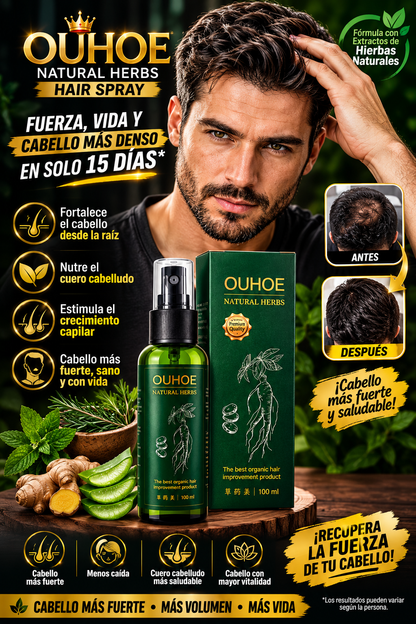 🌿💚 OUHOE — DESPIERTA LA FUERZA DE TU CABELLO ✨ NUTRE LA RAÍZ. FORTALECE TU CABELLO. DALE VIDA A CADA HEBRA.